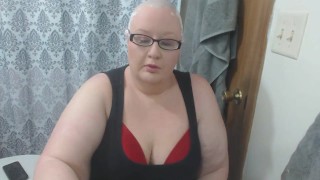 Sweet sub Cherry Savage shaving her head with a razor