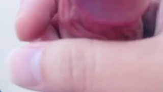 Asian boy cum on the roof