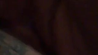 Quick BBW touches wet pussy 
