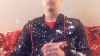 Jerking my big cock