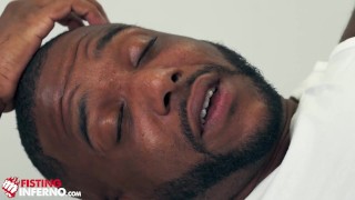 FistingInferno - Ebony Bear Gets Fixed By Vaseline And A Fist