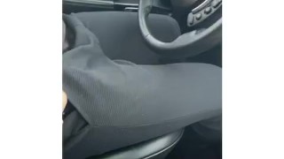 the girl could not wait and began to masturbate my dick in the car