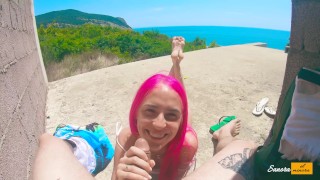 Sucking cock overlooking the sea breeze to a guy I just met