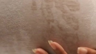 Wet tshirt playing with my big natural titties