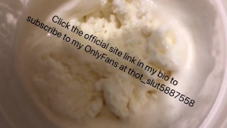 Making me some delicious piss ice cream 