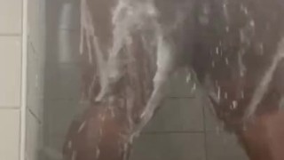 Fat Black Ass Twerking In Shower
