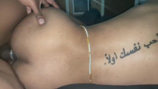 College ebony quickie 