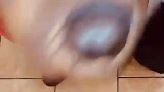 Old video of me (lvhrdblkdick3) cumming in the bathroom at work