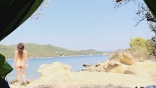 Nudism at sea shore wild camping