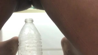 Pissing in a bottle