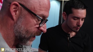 Bear Step Dad Gets Closer To His Step Son With A Blowjob 