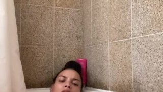 Bathtub masturbation 