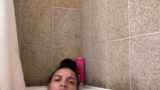Bathtub masturbation 