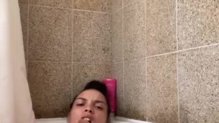 Bathtub masturbation 