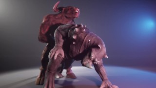 Giant Minotaur Cock 3D