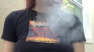 a morning cigarette 