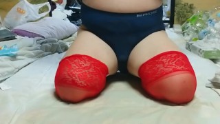 japanese crossdresser MILK in her room5