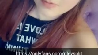 Cute doll face girl feeling horny