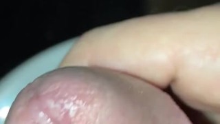 Rubbing on myself, precum 
