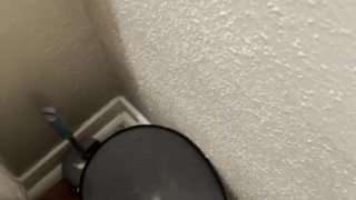 Quick piss in the toilet