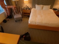 Shy girl fucked in her hotel room