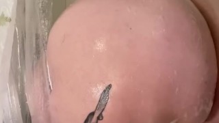 JERK OFF ENCOURAGEMENT- Cute BBW in Shower