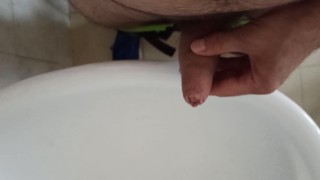 In the office, i pee in the sink.