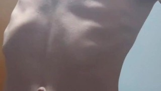 Close up look of my very skinny sexy body and ribs