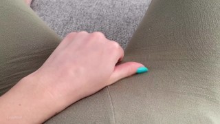 Close up Pussy Massage with Pulsating Orgasm, fingers herself