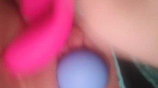 2 Vibrators VS My Pussy, Orgasm Almost Caught at the End!