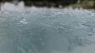 Teen student fingers my pussy in a public pool in front of strangers - MissCreamy