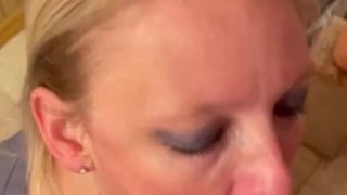 POV blowjob right before I have to go to work