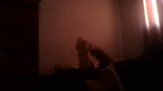 solo masturbation tease in dark