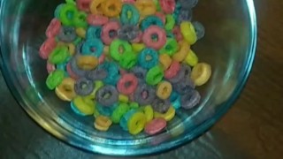 Making cereal with SPECIAL milk for girlfriend-Tokinstroker1