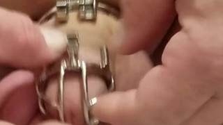 Putting On A Cock Cage