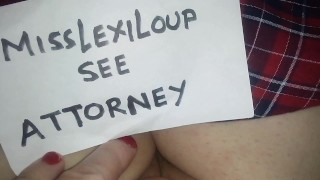 MissLexiLoup hot curvy ass female jerking off pov August