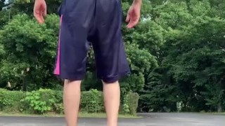 A Japanese idol doing sex training in a park near the Tokyo Olympics venue! [Big ass][Big dick]