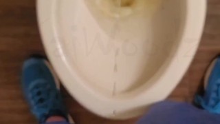 Taking a piss at home