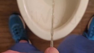 Taking a piss at home