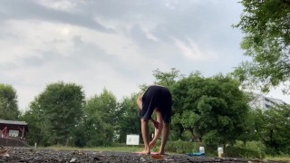 A Japanese idol doing high intense sex training at the Tokyo Olympics venue! [Big ass] [Big dick]