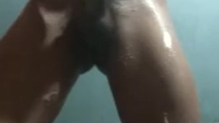 Big Cock Asian Malay guy masturbate and cum while shower