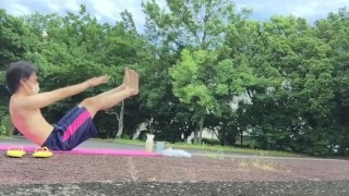 A Japanese idol doing high intense sex training at the Tokyo Olympics venue! ③[Big ass] [Big dick]