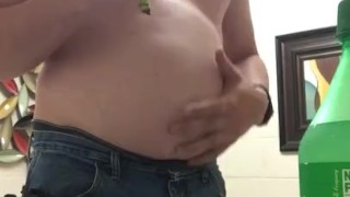 Puckos pig training part 2 bananas and sprite 