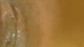 Playing with a extra wet pussy
