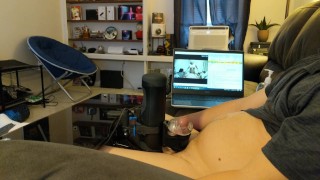 Handy finishes me with a big cumshot