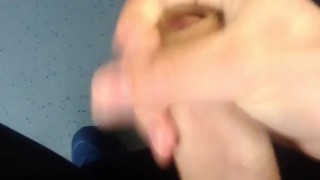 Cum in PUBLIC BUS 