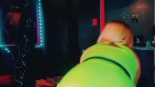 Sexy tatted White girl Claps them Cheeks