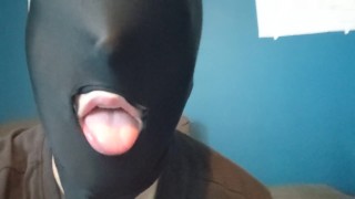 Locked back Into Chastity and Happily Swallows Own Cum 