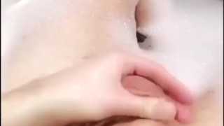 BATHTUB TUG | Snapchat Brit WANKS in the BATH