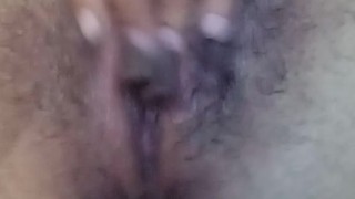 Playing with my pussy before bed